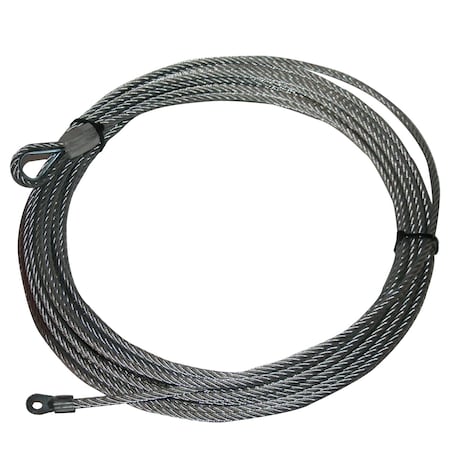 Bulldog Winch Wire Rope, 9.1mm x 50', replacement for 10061 20392
